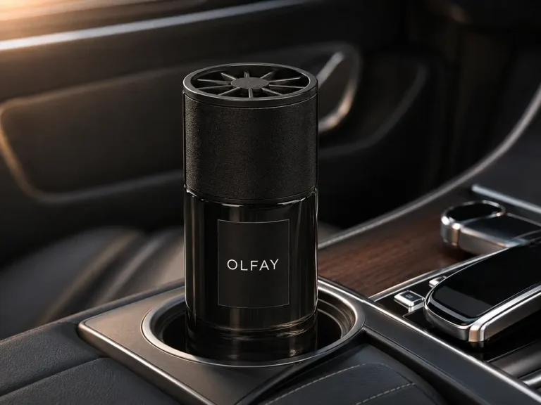 Wholesale 160ml black car reed diffuser with radial vented cap for private label car fragrance manufacturing