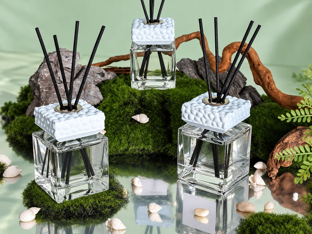100 ml Reed Diffuser with Textured Cube Cap