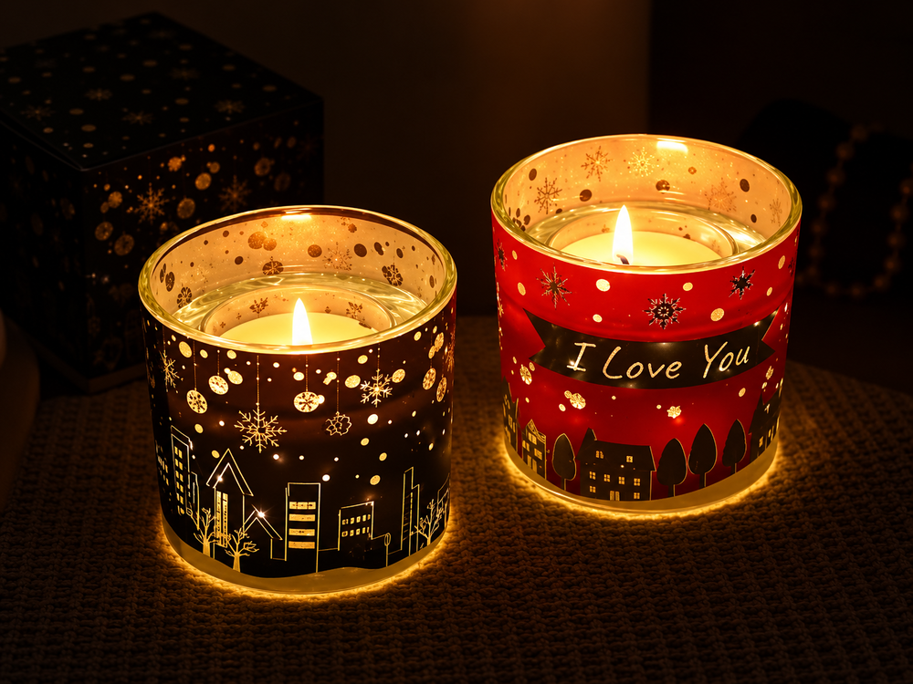 110 g Decorative LED Glass Candle