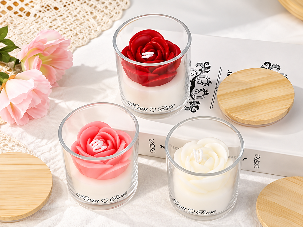 110 g Rose-Top Glass Scented Candle