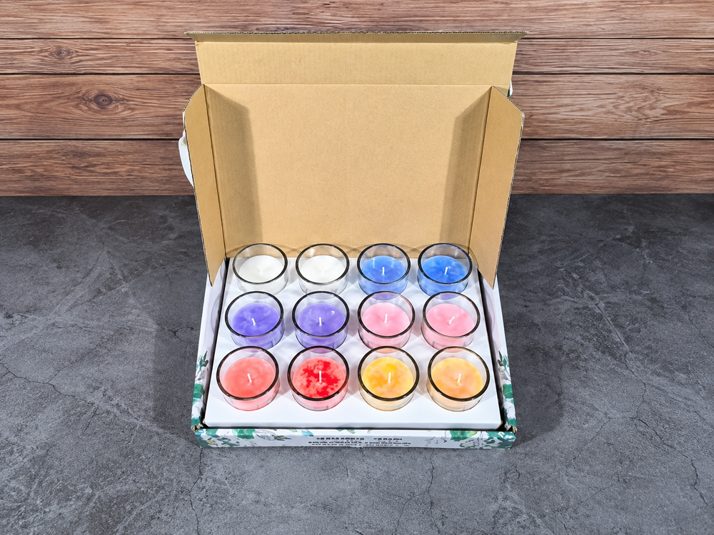 12-Piece Clear Tumbler Candle Gift Set