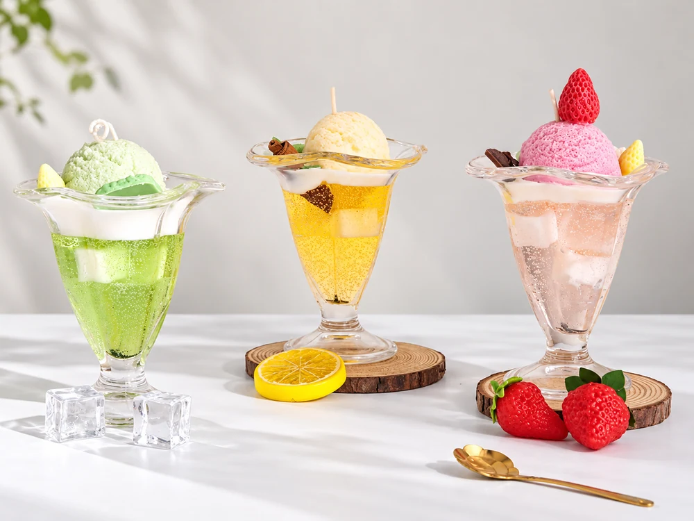 150 g Ice Cream Gel Wax Dessert Candle