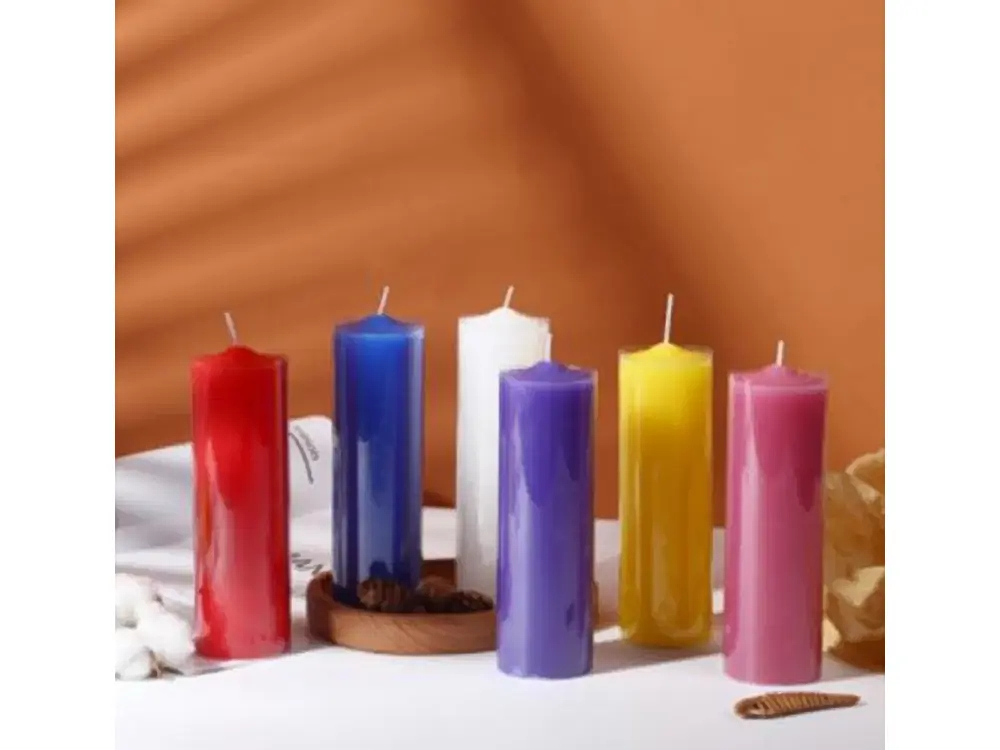 16 cm Colored Pillar Candle