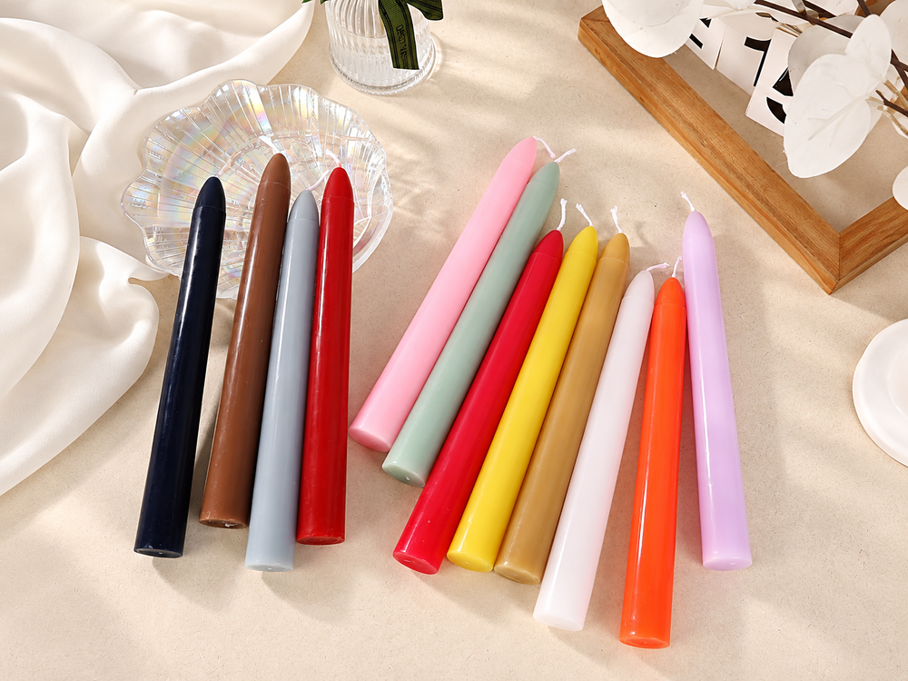 20 cm Bullet-Tip Dinner Candles, 4-Pack