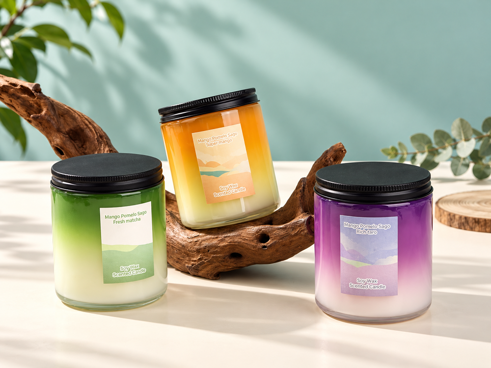 200 g Gradient Glass Scented Candle