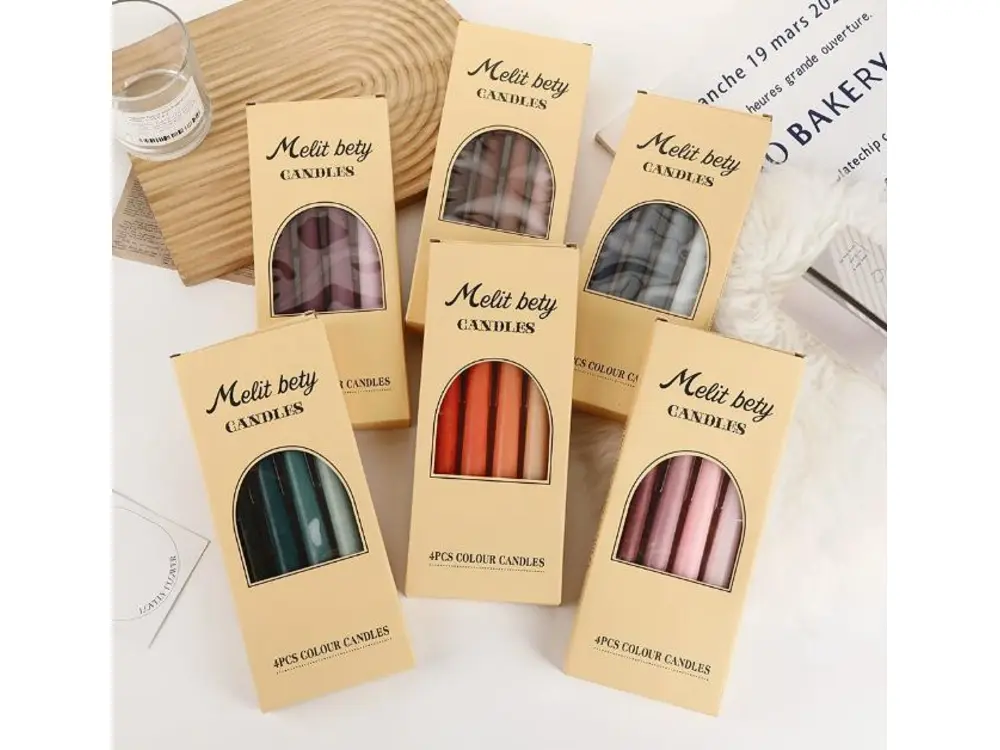 25 cm Gradient Taper Candles, 4-Pack