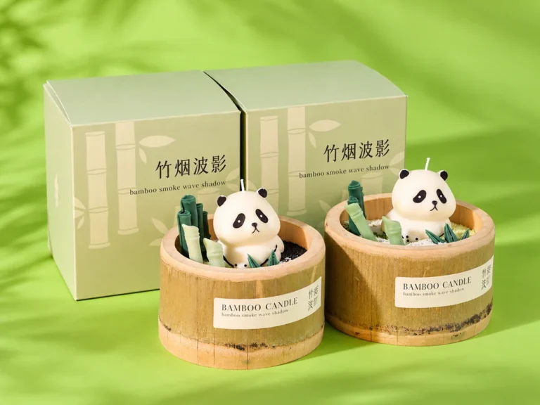 280 g Panda Bamboo Sand Wax Candle Kit
