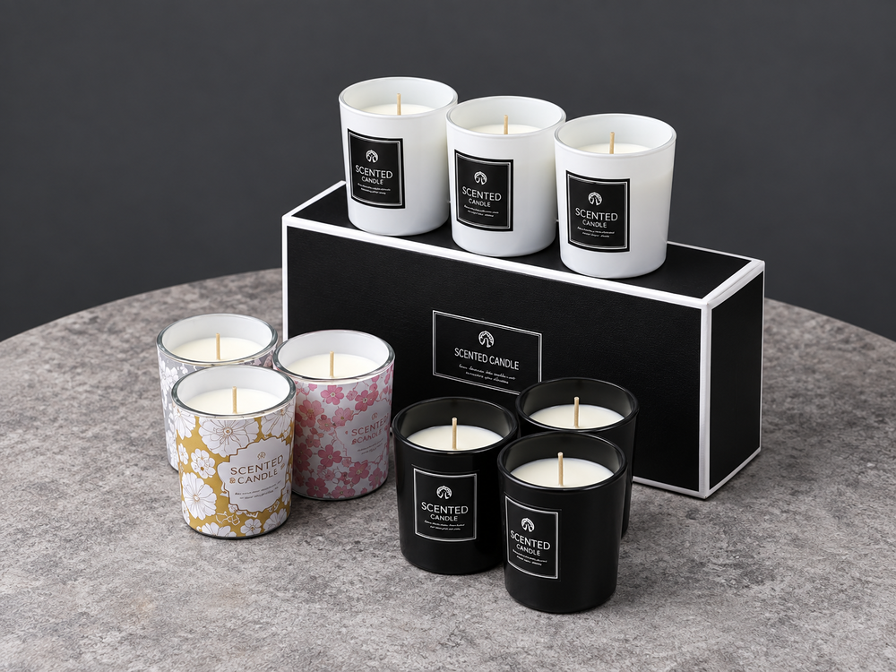 3-Piece Mini Glass Candle Gift Set