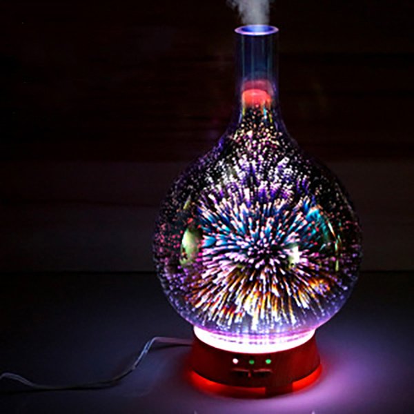 Custom 3D Color Glass Electronic Aroma Diffuser Essential Oil Aromatherapy Humidifier Aromatherapy Sprayer Used in The…