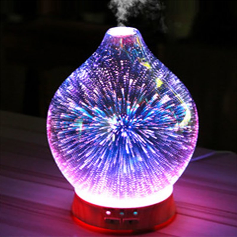 Custom 3D Color Glass Electronic Aroma Diffuser Essential Oil Aromatherapy Humidifier Aromatherapy Sprayer