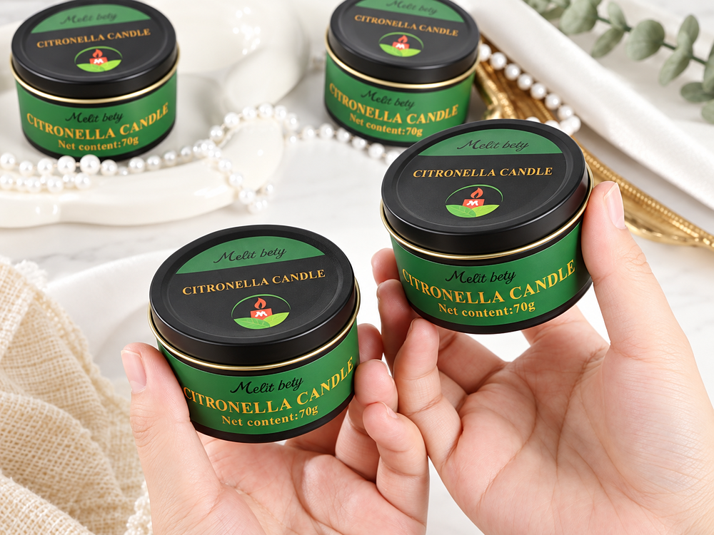 4-Piece Citronella Tin Candle Set