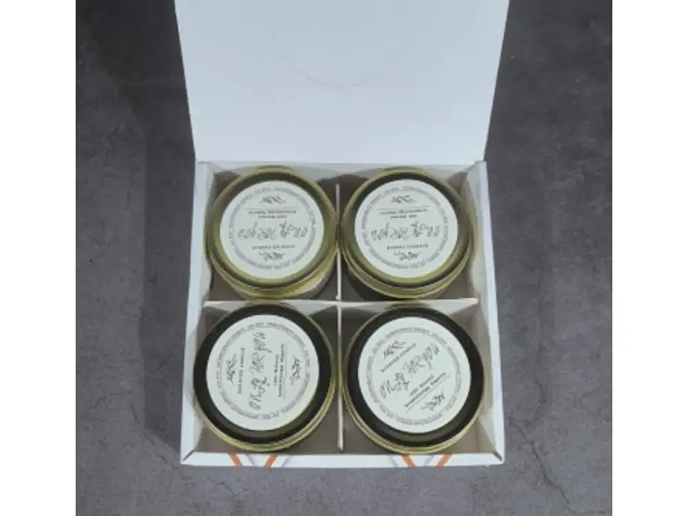 4-Piece Round Tin Candle Gift Set