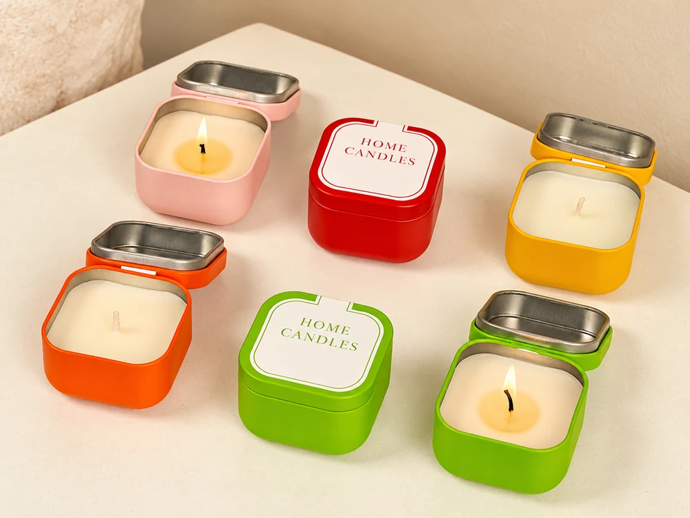 50 g Colorful Square Tin Scented Candles