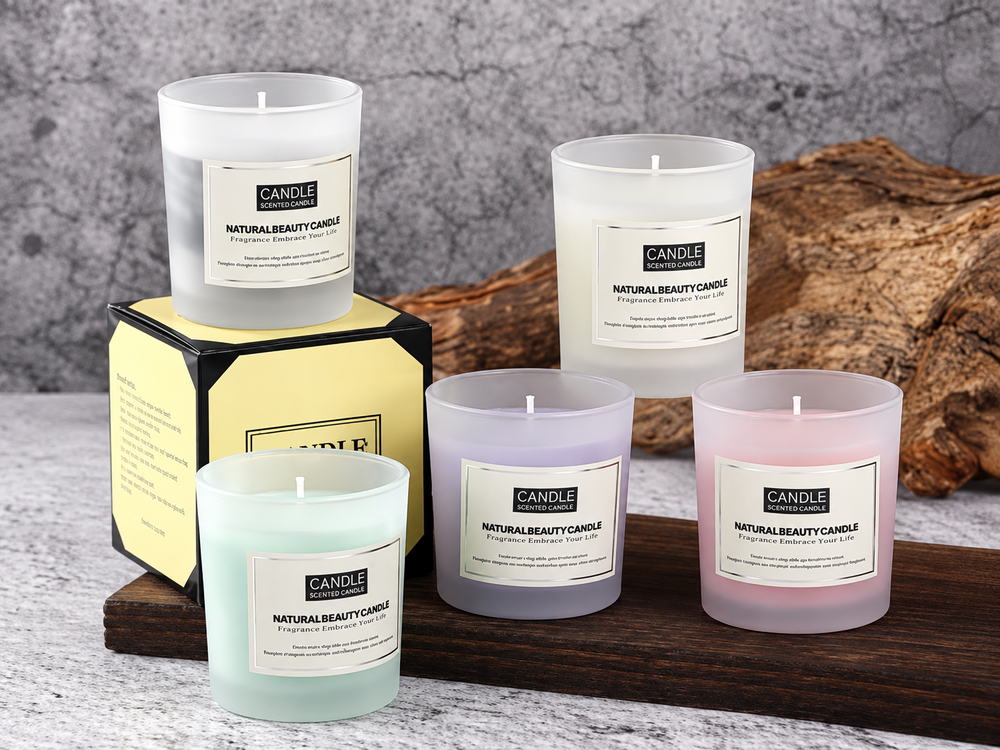 50 g Frosted Mini Glass Scented Candle