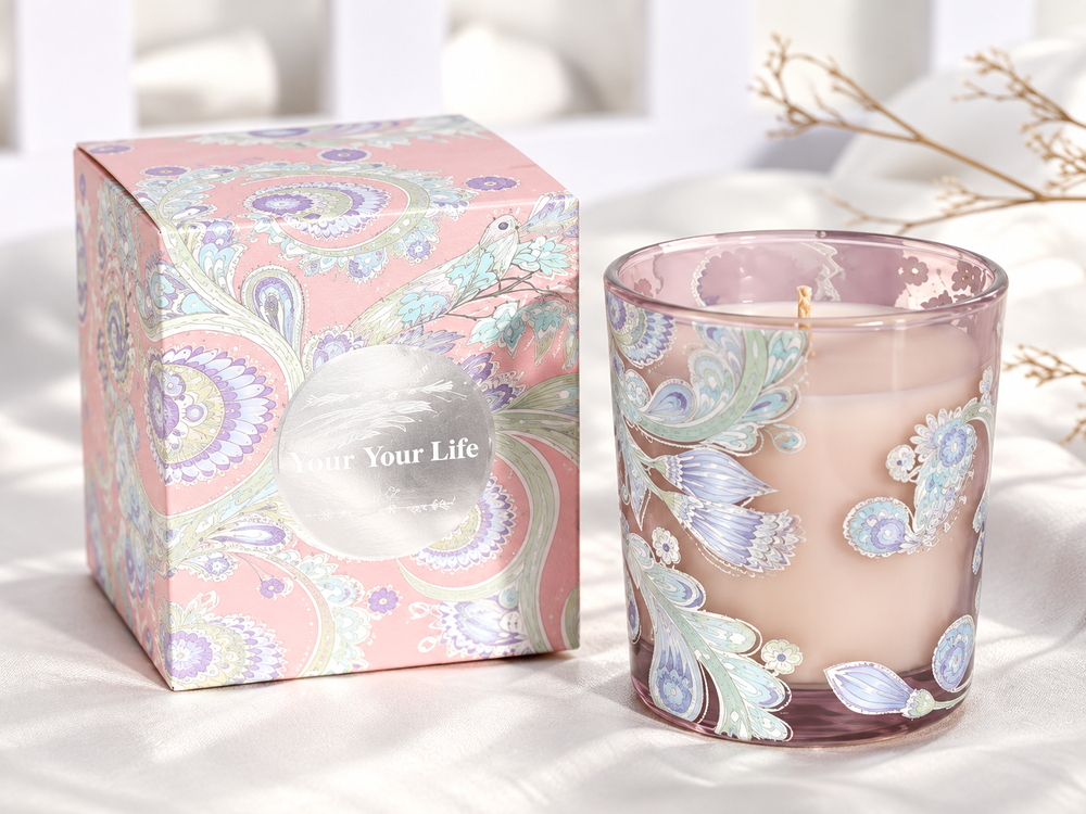 70 g Phoenix Illustration Glass Candle