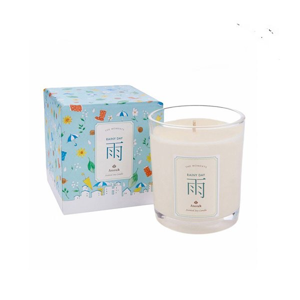 Custom Chinese Style Scented Candle Glass Candle Natural Aromatic Soy Wax