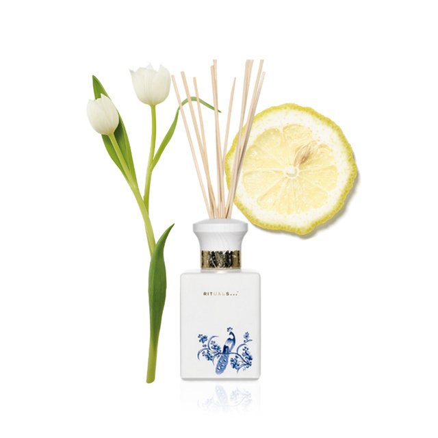Custom Blue and White Ceramic Pattern Bottle Luxury Reed Diffuser