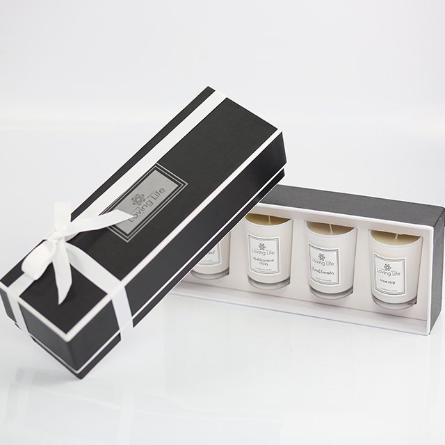 Custom Mini 4 Scented Canister Candles in Luxury Gift Box