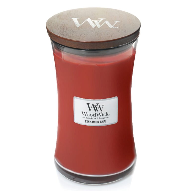 Custom Scented Wax Glass Candle Holder Jar with Wood Lid