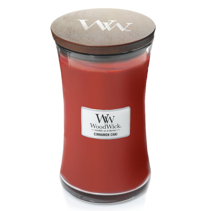 Custom Scented Wax Glass Candle Holder Jar with Wood Lid