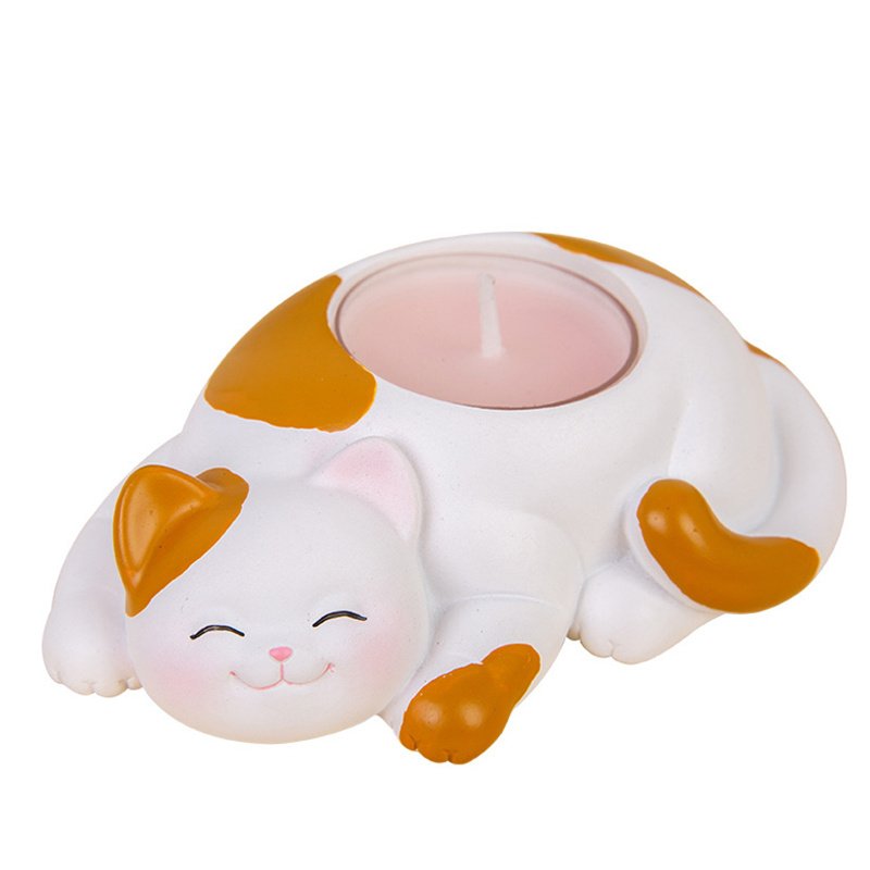 Custom Cute Kitty Scented Tealight Candle Holder