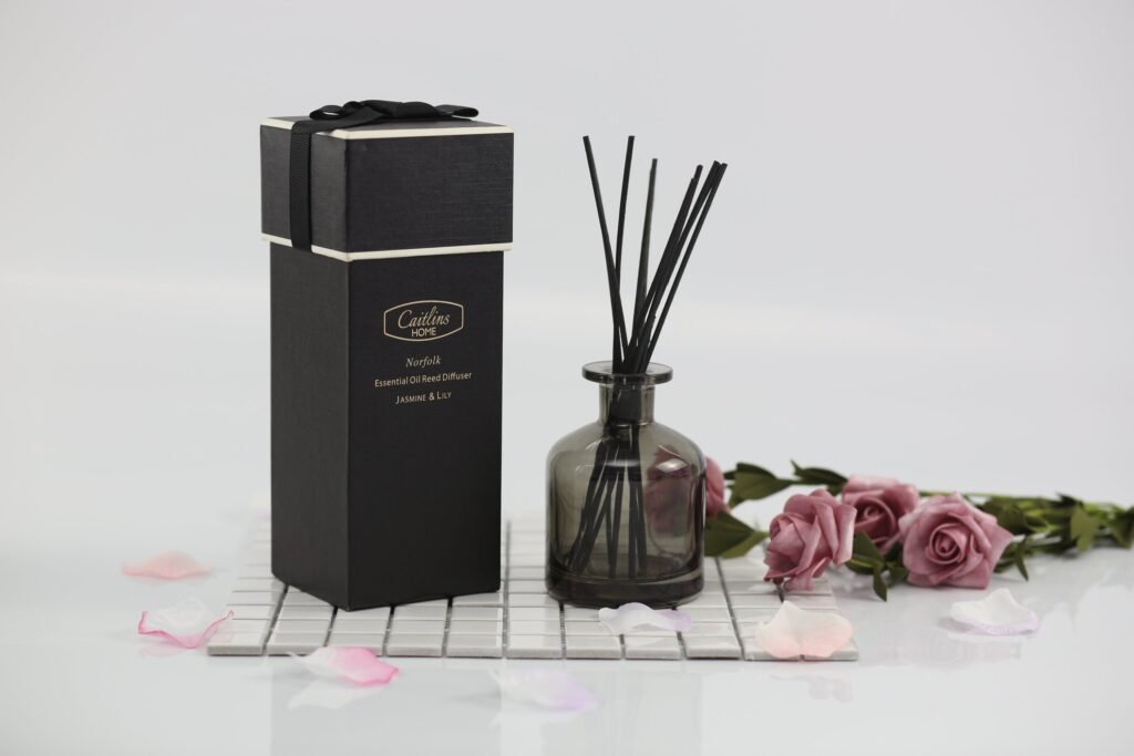 Custom Fragrance Reed Diffuser with Rattan Sticks Gift Set