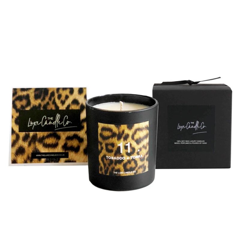 Custom Frosted Glass Jar 100% Natural Organic Scented Soy Wax Candle
