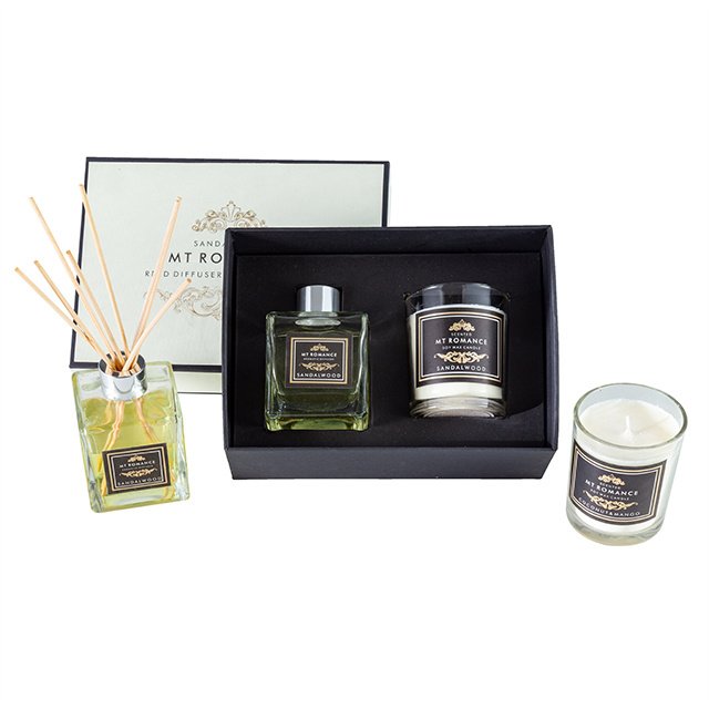 Custom Air Freshener Gift Set with Reed Diffuser