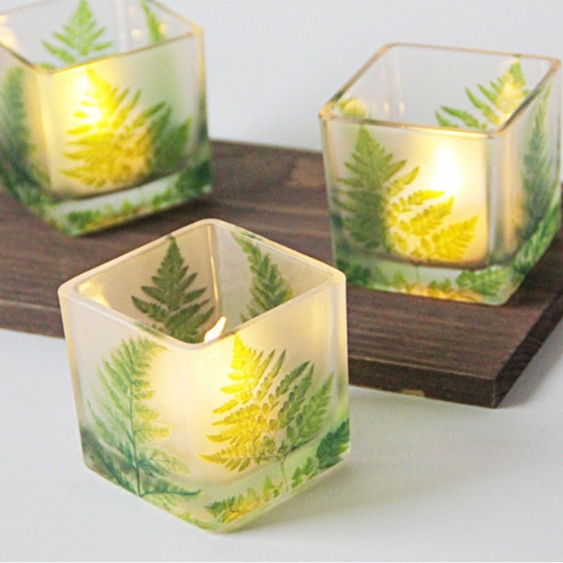 Custom Home Decoration Customized Logo Scented Soy Square Candle Holder