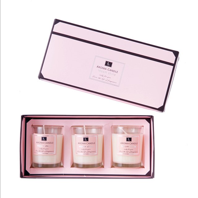 Custom Home Decoration Lovely Gift Box Natural Soy Wax Scented Candle