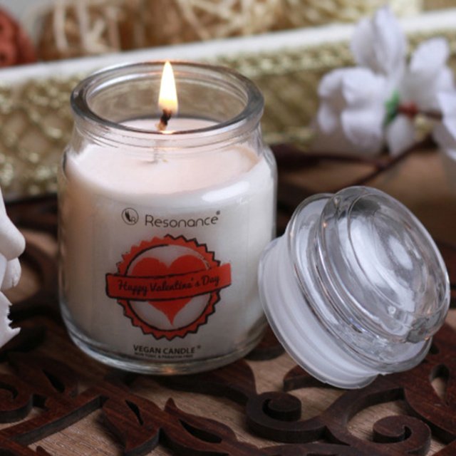 Custom Tealight Candle Jar with Lid Glass Candle Holder