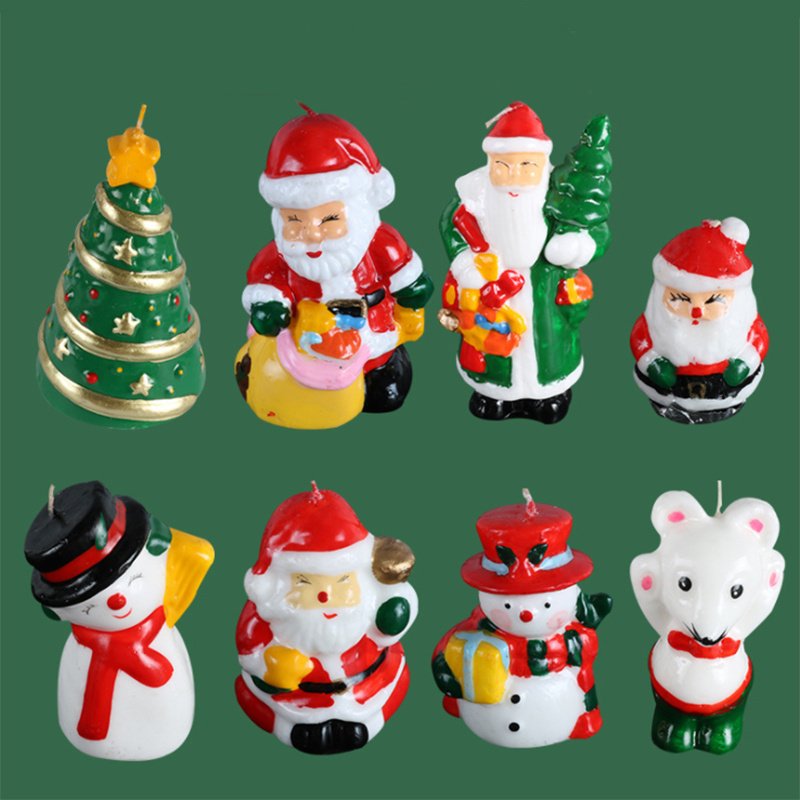 Custom Lovely Christmas Birthday Creative Soy Wax Scented Pillar Candle