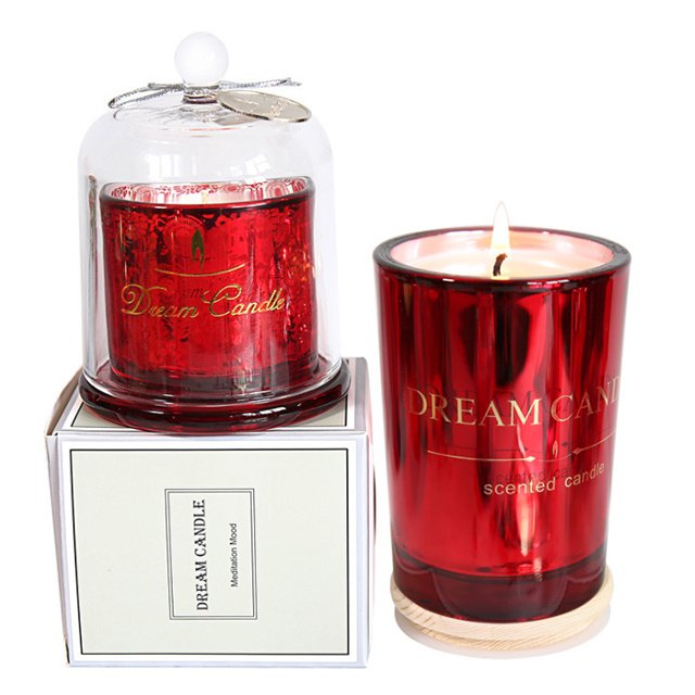 Custom Lovely Gift Box Dome Candle Natural Soy Wax Home Decoration Scented Candle Jar