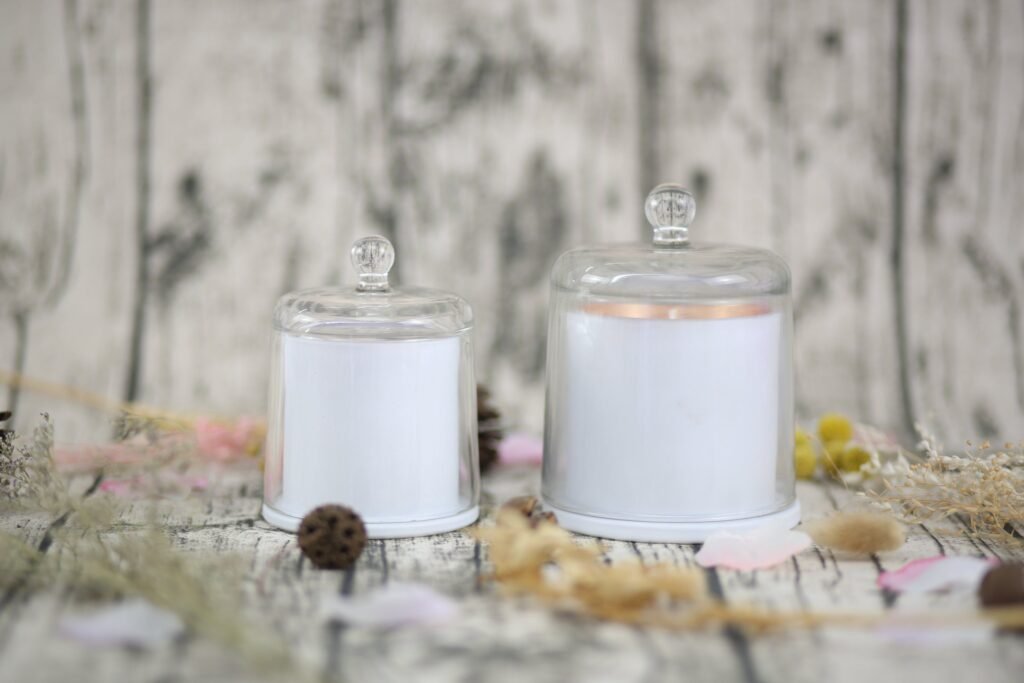 Custom Luxury Glass Dome Soy Candle