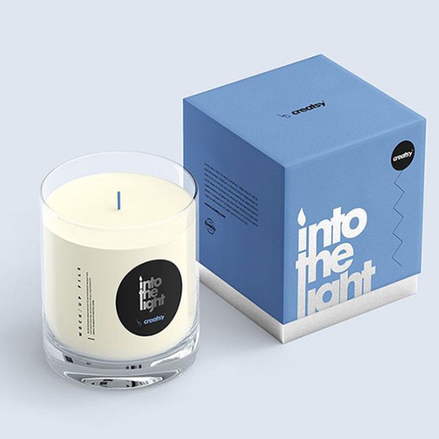 Custom Luxury Packaging Box Clear Glass Customized Candle Jar