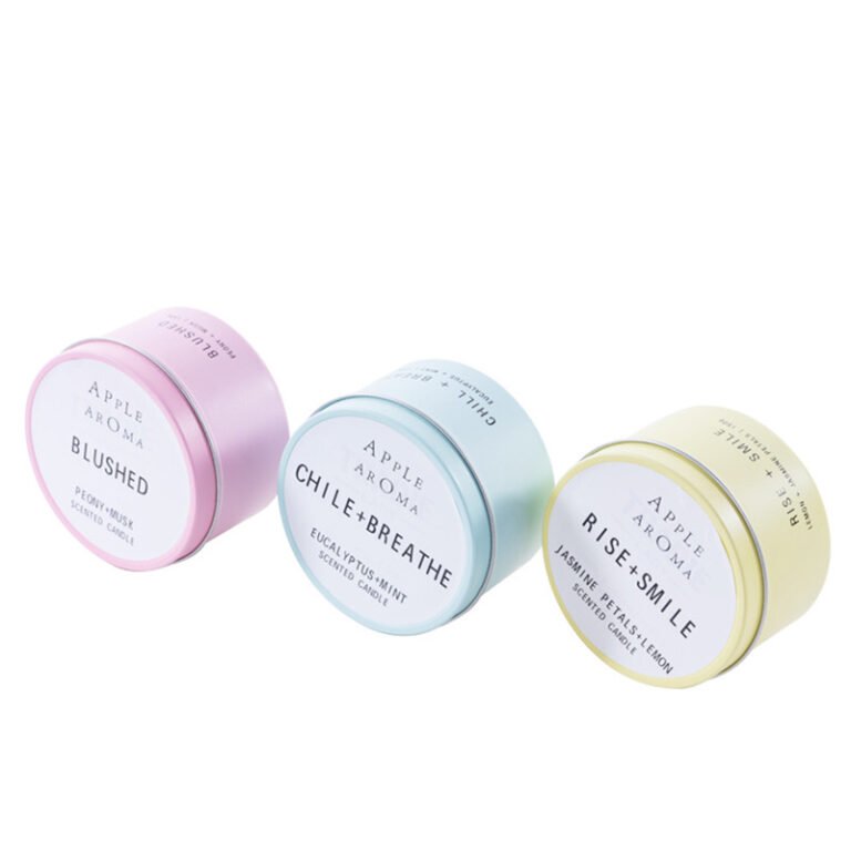 Custom Luxury Wedding Gift Set Tin Candle with Scented Soy Wax