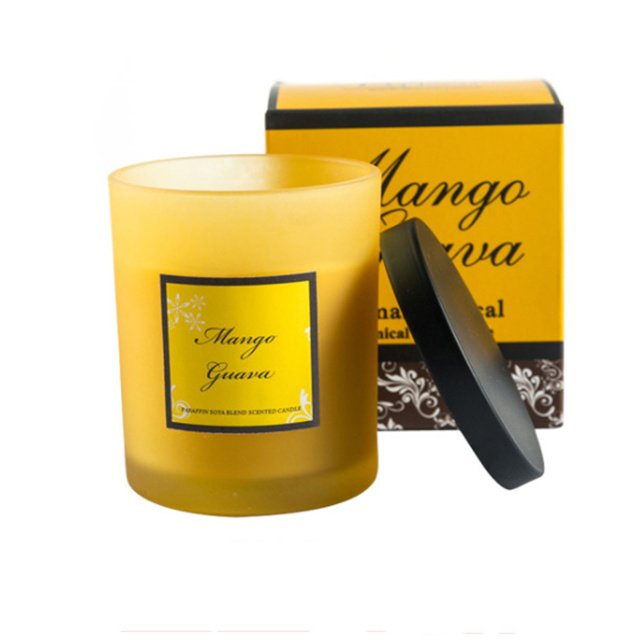 Custom Matte Frosted Glass Candle Jar Luxury Decorative Customizev Soy Scented Candles