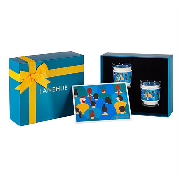 Custom Newly Designed Luxury Bow-Adorned Soy Candle Gift Set