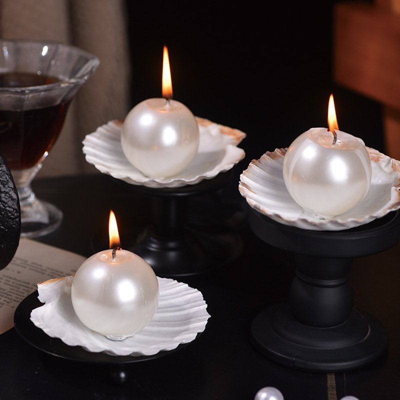 Custom Pearl Seashell Shell Scented Candle
