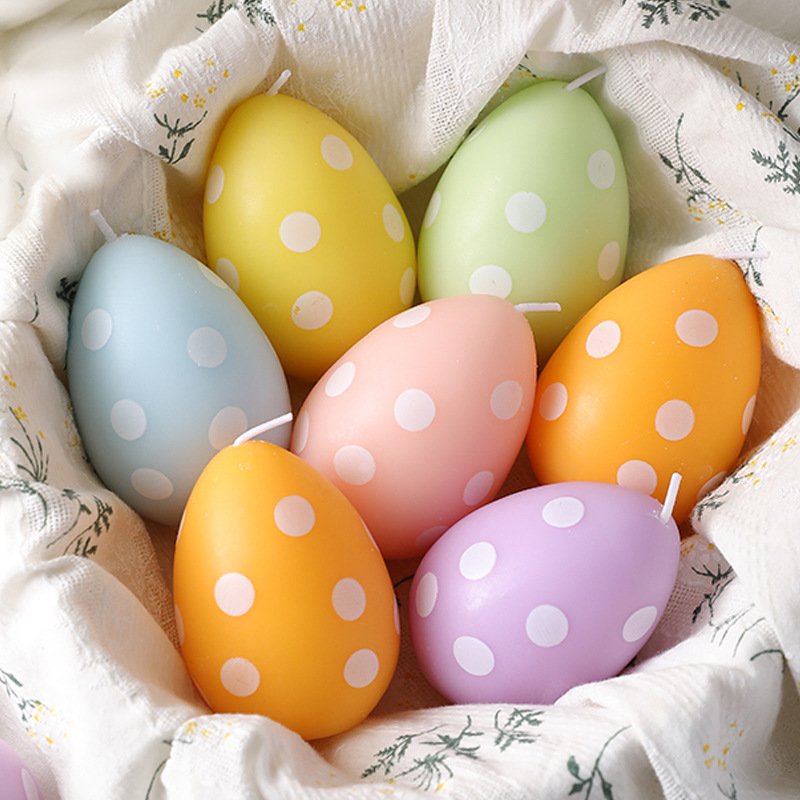Custom Easter Macaron Color Egg Scented Candle