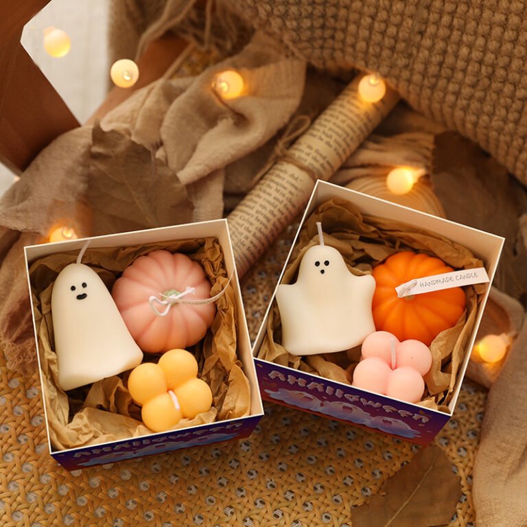 Custom Halloween Gift Set Ghost Scented Candle – Design 2