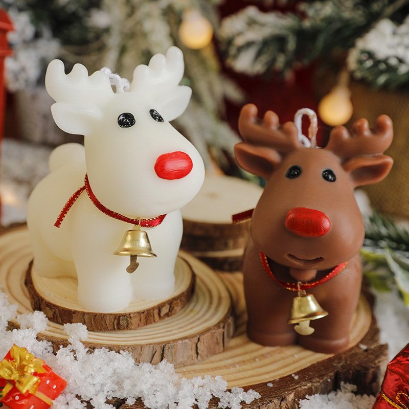 Custom Christmas Gift Set Reindeer Scented Candle