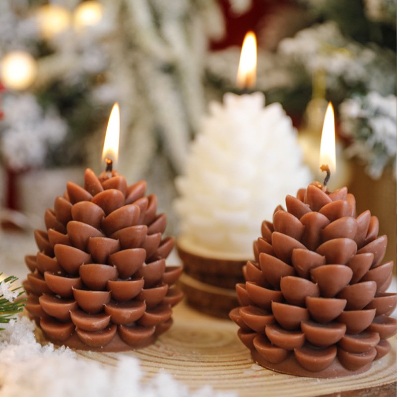 Custom Christmas Pinecone Scented Candle