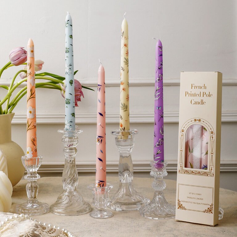 Custom 25 cm Printed Taper Candles
