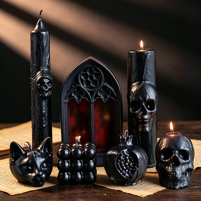Custom Halloween Nordic Skull Scented Candle