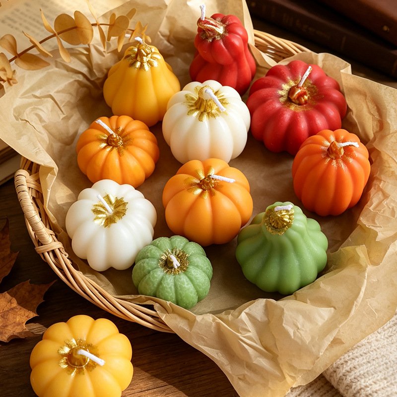 Custom Halloween Gift Set Pumpkin Scented Candle