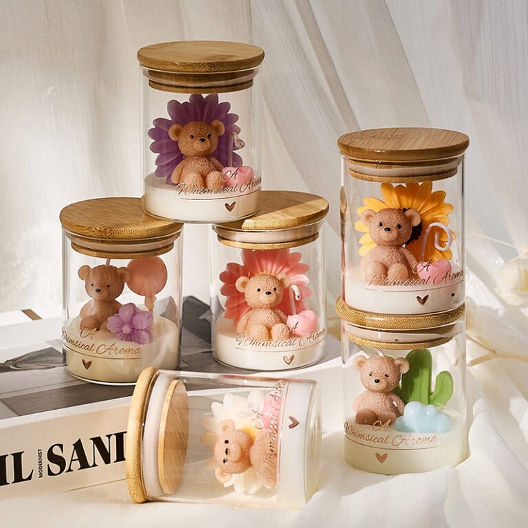 Custom Bear Scented Candle