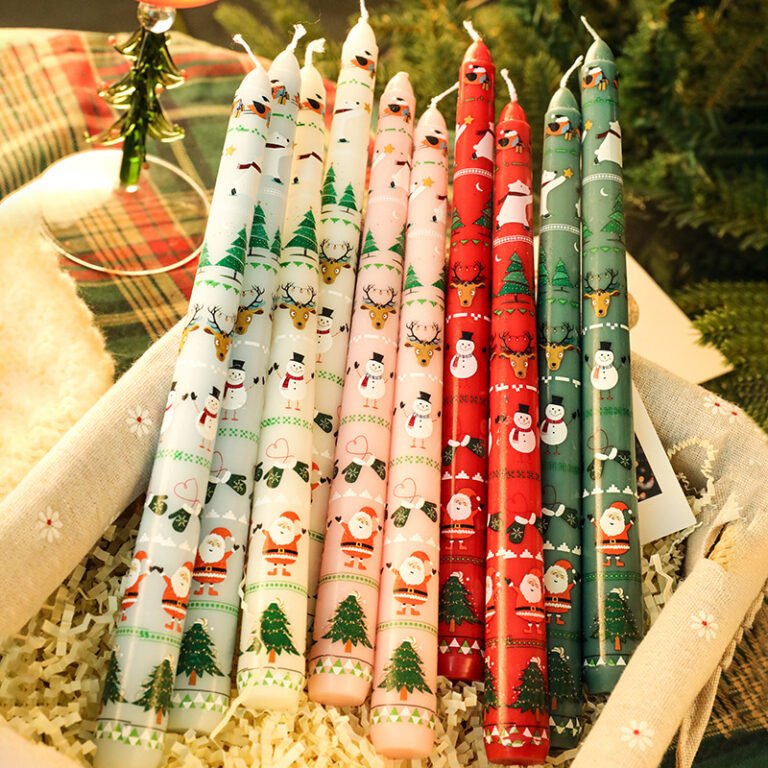 Custom 25 cm Christmas Taper Candles