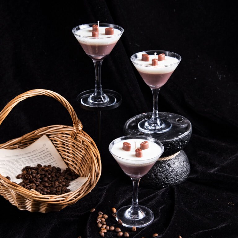 Custom Goblet Coffee Crystal Scented Candle