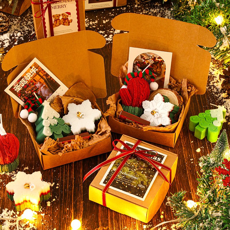 Custom Gift Set Gingerbread Christmas Tree Scented Candle